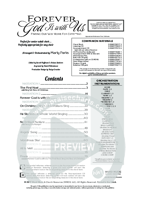Forever God Is With Us (9 Song Collection) Choral Book (Word Music Choral)