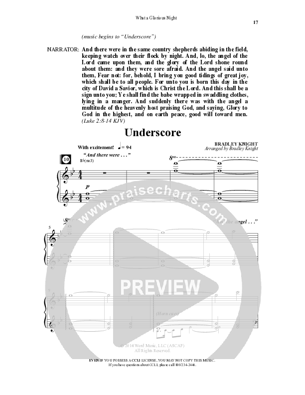 What A Glorious Night (9 Song Collection) Song 2 (Piano SATB) (Word Music Choral)