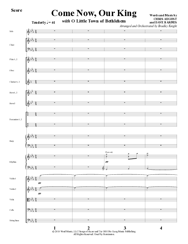 What A Glorious Night (9 Song Collection) Song 5 (Orchestration) (Word Music Choral)