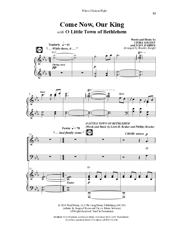 What A Glorious Night (9 Song Collection) Song 5 (Piano SATB) (Word Music Choral)