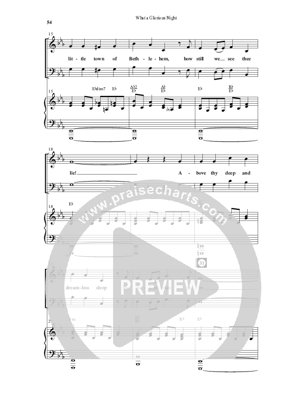 What A Glorious Night (9 Song Collection) Song 5 (Piano SATB) (Word Music Choral)