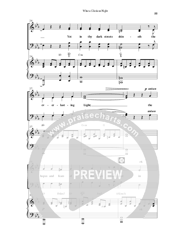 What A Glorious Night (9 Song Collection) Song 5 (Piano SATB) (Word Music Choral)
