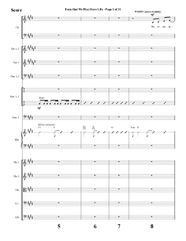 What A Glorious Night (9 Song Collection) Song 6 (Orchestration) (Word Music Choral)