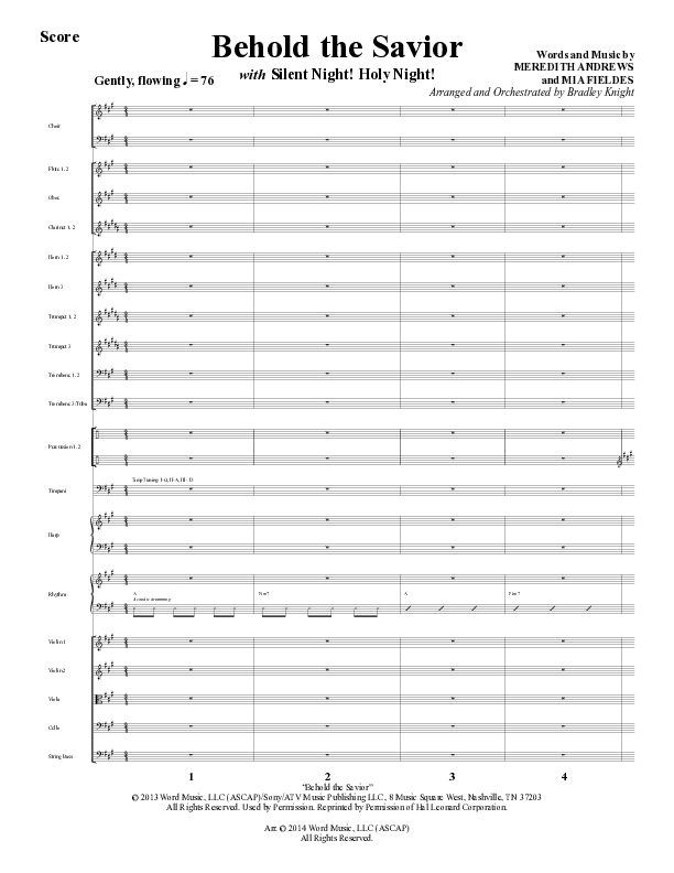 What A Glorious Night (9 Song Collection) Song 7 (Orchestration) (Word Music Choral)