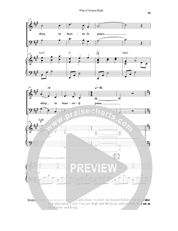 What A Glorious Night (9 Song Collection) Song 7 (Piano SATB) (Word Music Choral)