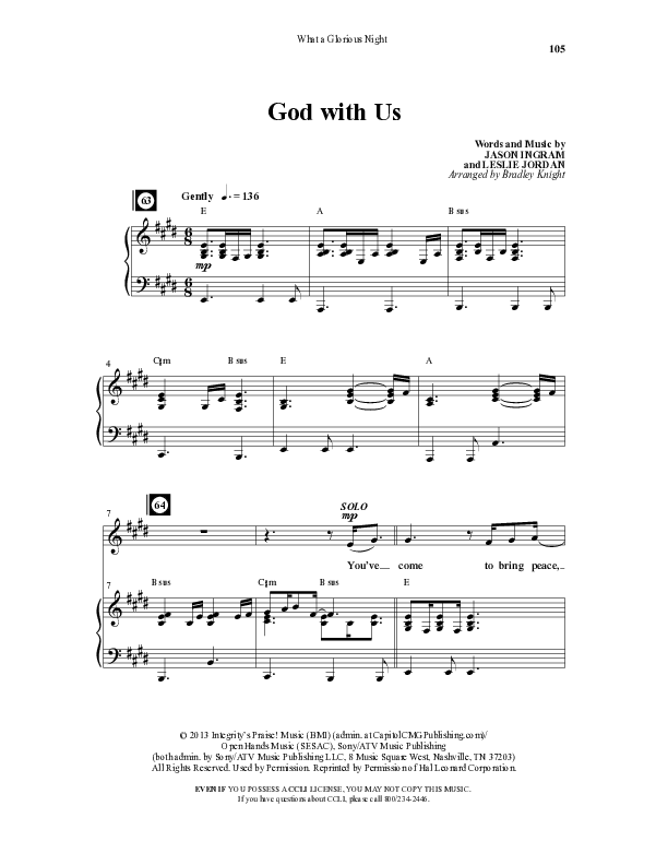 What A Glorious Night (9 Song Collection) Song 8 (Piano SATB) (Word Music Choral)