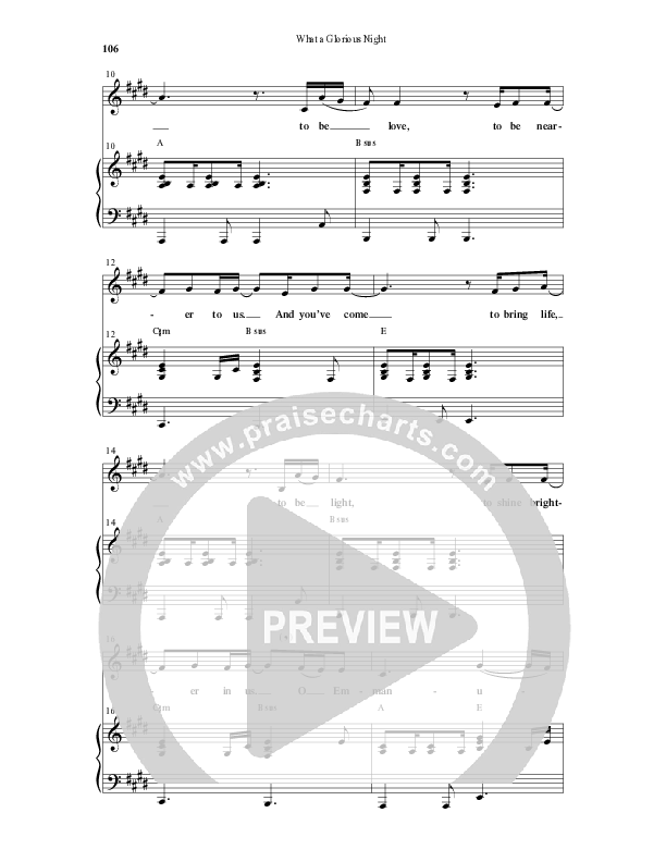 What A Glorious Night (9 Song Collection) Song 8 (Piano SATB) (Word Music Choral)