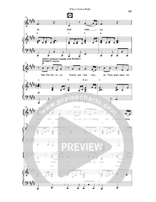 What A Glorious Night (9 Song Collection) Song 8 (Piano SATB) (Word Music Choral)