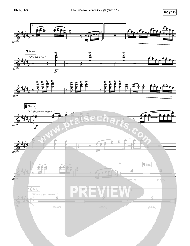 The Praise Is Yours (Live) Wind Pack (Matt Redman)