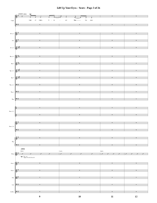 Lift Up Your Eyes (Choral Anthem SATB) Conductor's Score (Word Music Choral / Arr. Daniel Semsen)