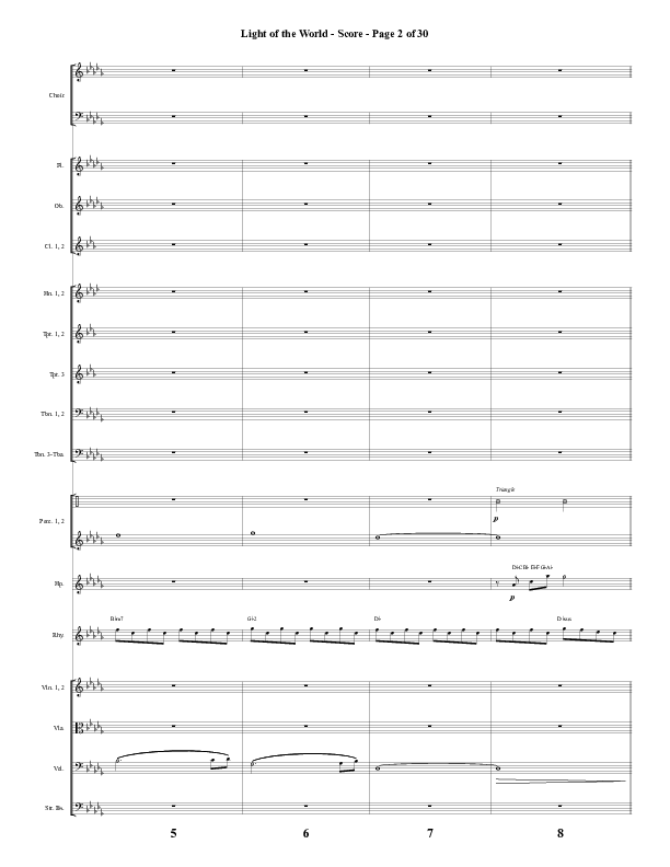 Light Of The World (Choral Anthem SATB) Conductor's Score (Word Music Choral / Arr. Cliff Duren)