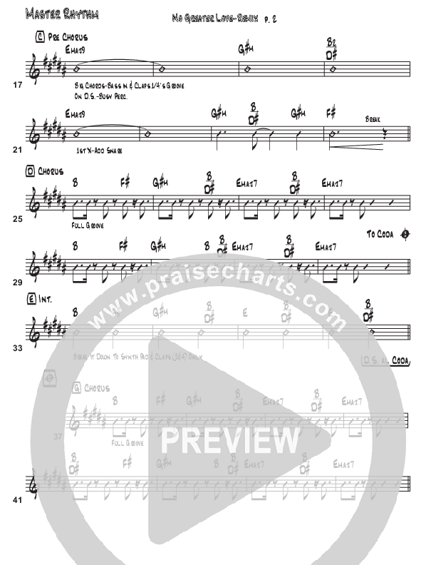 No Greater Love Rhythm Chart (Third Culture Worship)
