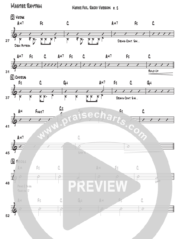 Never Fail Rhythm Chart (Third Culture Worship)