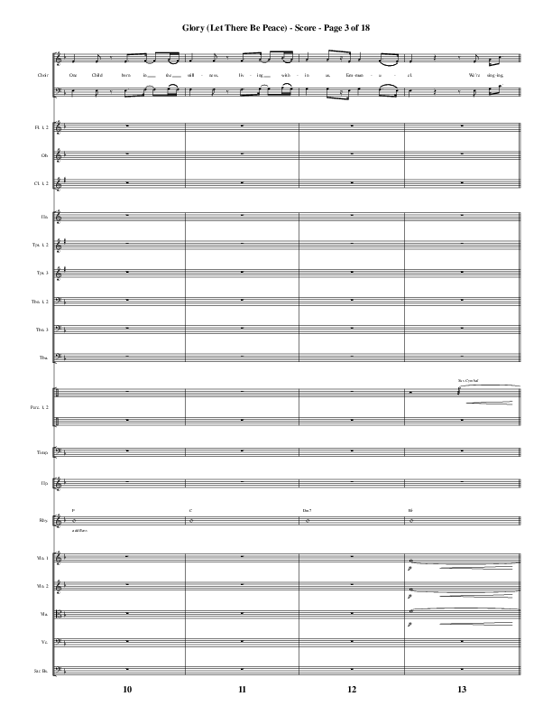 Glory (Let There Be Peace) (Choral Anthem SATB) Conductor's Score (Word Music Choral / Arr. David Wise / Arr. David Shipps)