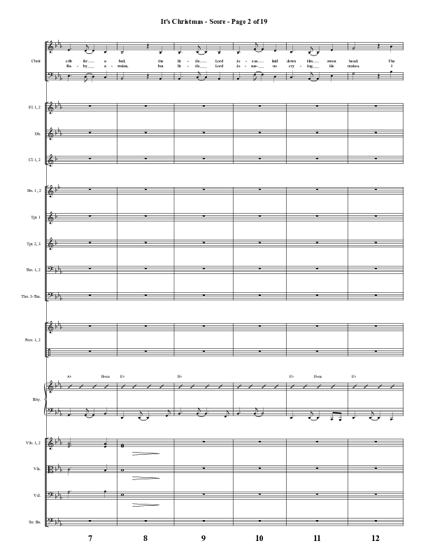 It's Christmas (Choral Anthem SATB) Orchestration (Word Music Choral / Arr. Jay Rouse)
