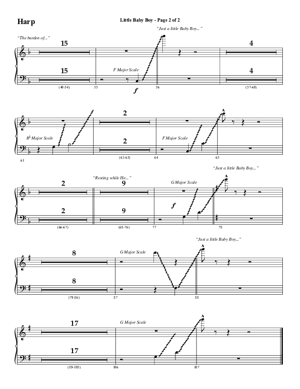 Little Baby Boy (Choral Anthem SATB) Harp (Word Music Choral / Arr. J. Daniel Smith)