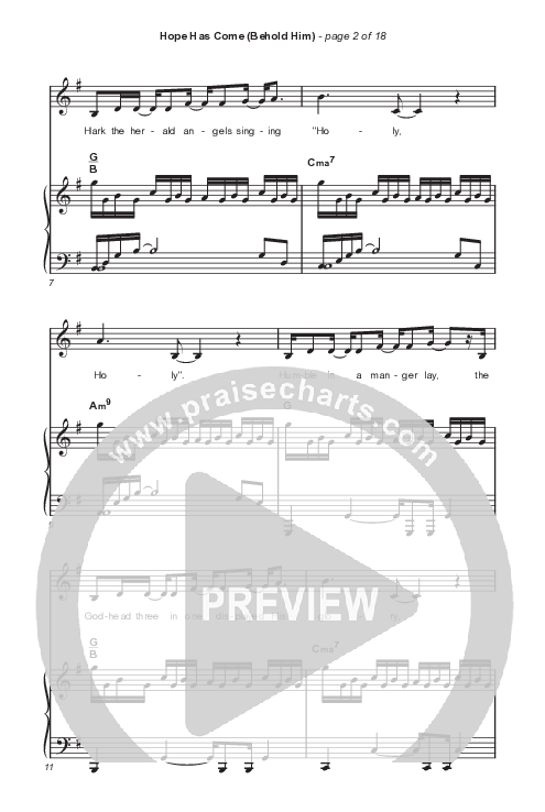 Hope Has Come (Behold Him) (Sing It Now SATB) Octavo (SATB & Pno) (Red Rocks Worship / Arr. Luke Gambill)