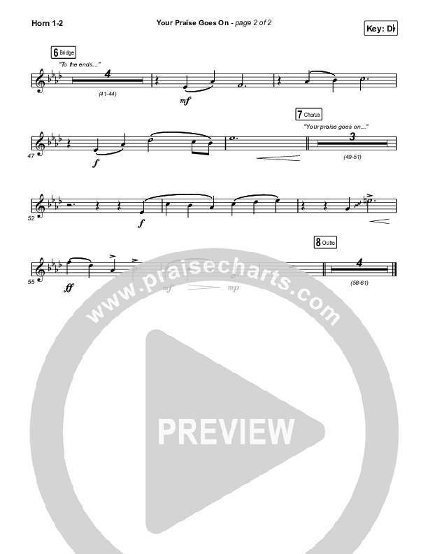 Your Praise Goes On (Choral Anthem SATB) Brass Pack (Crowder / Arr. Luke Gambill)