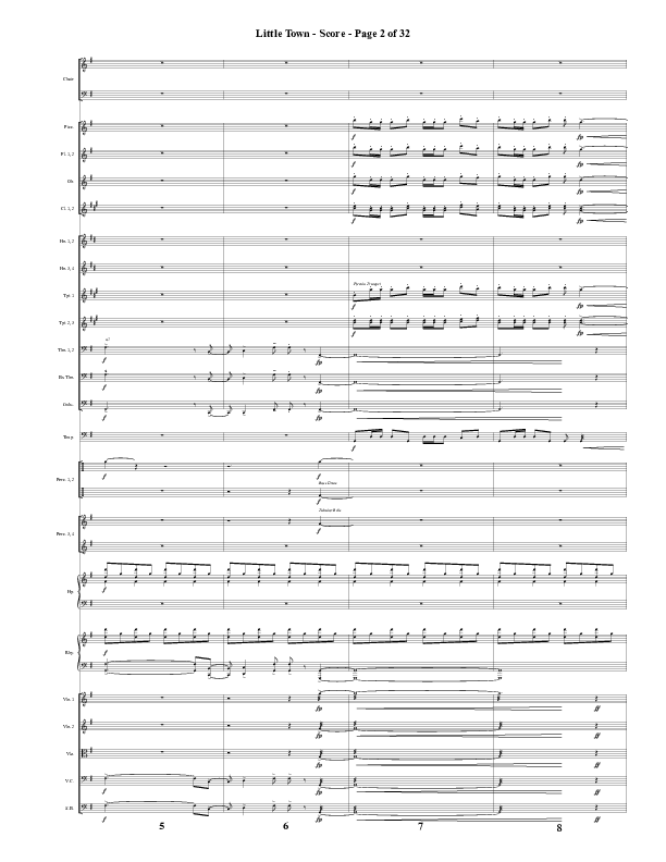 Little Town (Choral Anthem SATB) Conductor's Score (Word Music Choral / Arr. Joshua Spacht)