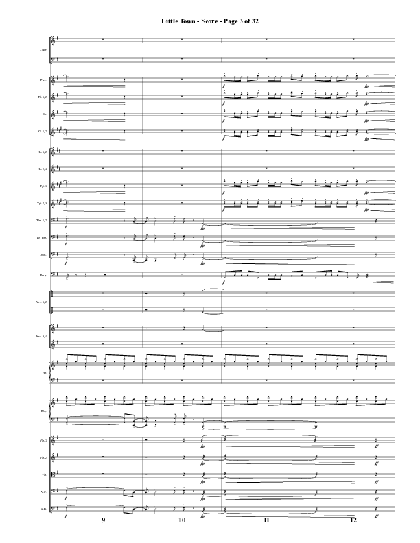 Little Town (Choral Anthem SATB) Conductor's Score (Word Music Choral / Arr. Joshua Spacht)
