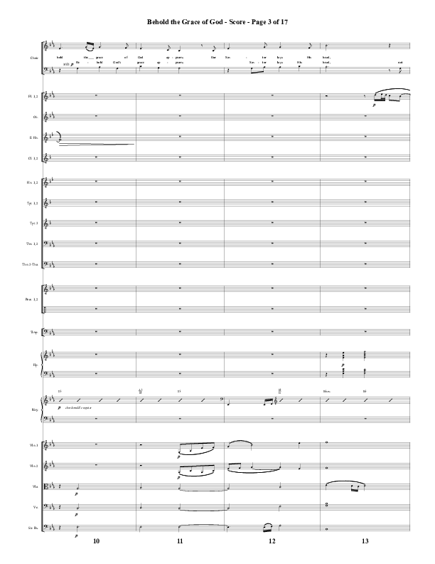 Behold The Grace Of God (Choral Anthem SATB) Conductor's Score (Word Music Choral / Arr. J. Daniel Smith)