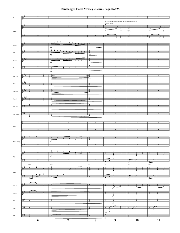 Candlelight Carol Medley (Choral Anthem SATB) Conductor's Score (Word Music Choral / Arr. Bradley Knight)