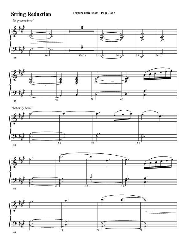 Prepare Him Room (Choral Anthem SATB) String Reduction (Word Music Choral / Arr. Marty Hamby)