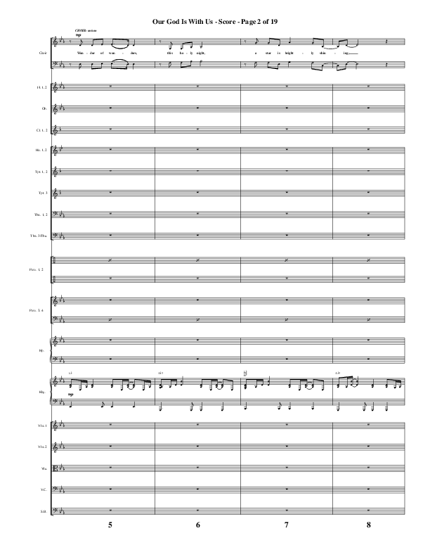 Our God Is With Us (Choral Anthem SATB) Orchestration (Word Music Choral / Arr. Daniel Semsen)