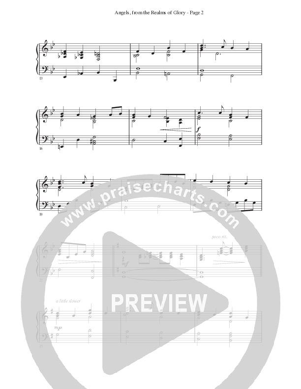 Angels From The Realms Of Glory Piano Sheet (Ken Barker)