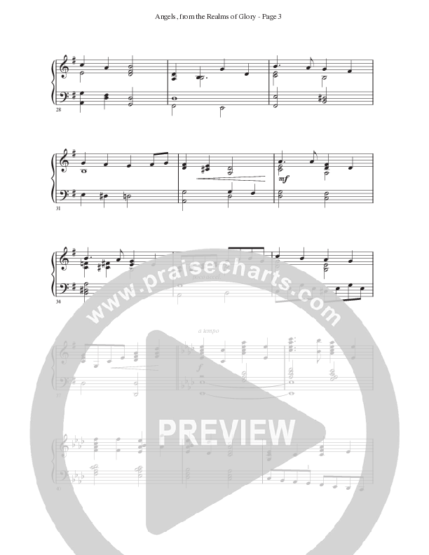 Angels From The Realms Of Glory Piano Sheet (Ken Barker)