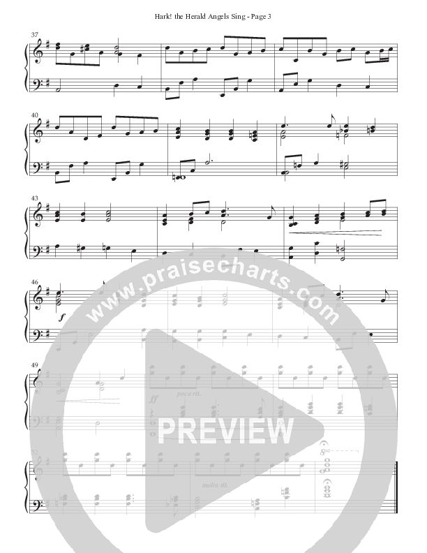 Hark The Herald Angels Sing  Piano Sheet (Ken Barker)