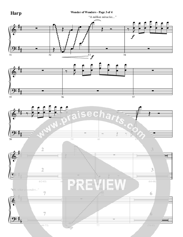 Wonder Of Wonders (Choral Anthem SATB) Harp (Word Music Choral / Arr. Daniel Semsen)