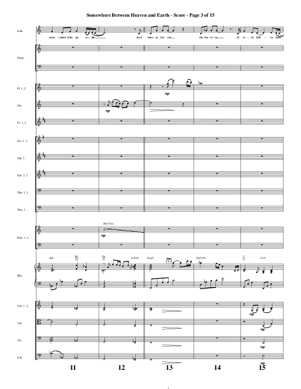 Somewhere Between Heaven And Earth (Choral Anthem SATB) Conductor's Score (Word Music Choral / Arr. Russell Mauldin)