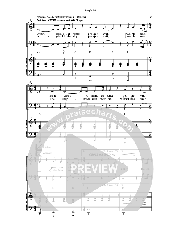 People Wait (Choral Anthem SATB) Anthem (SATB/Piano) (Word Music Choral / Arr. Gary Rhodes / Orch. Tim Cates)