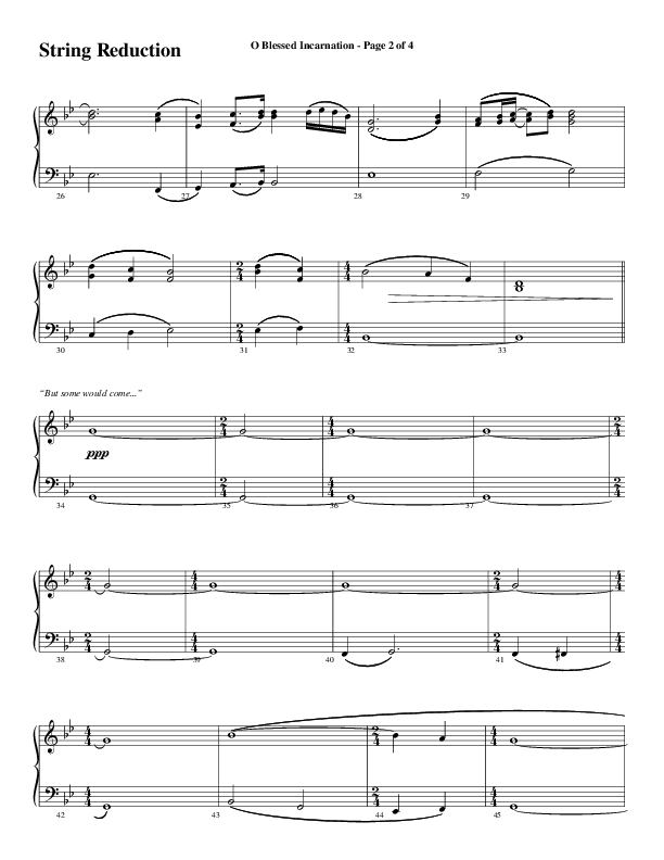 O Blessed Incarnation (Choral Anthem SATB) String Reduction (Word Music Choral / Arr. Mark McClure)