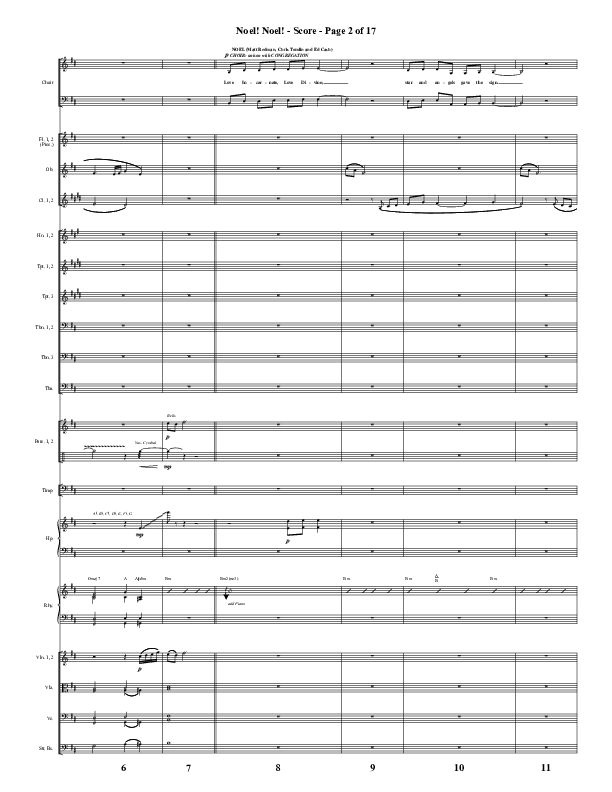 Noel Noel (Instrumental) Conductor's Score (Word Music Choral / Arr. Marty Parks)