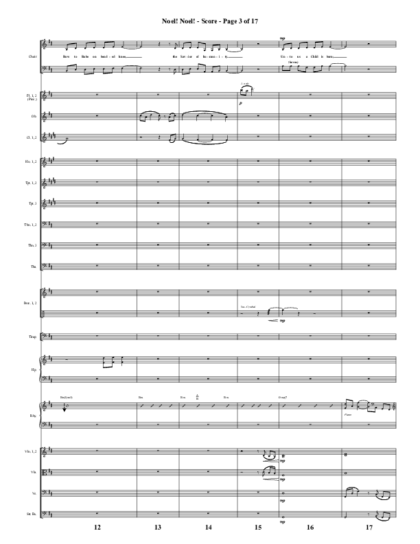 Noel Noel (Instrumental) Conductor's Score (Word Music Choral / Arr. Marty Parks)