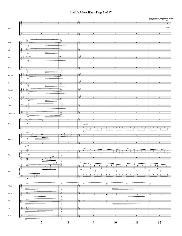 Let Us Adore Him (Gesu Bambino) (Choral Anthem SATB) Conductor's Score (Word Music Choral / Arr. David Hamilton)