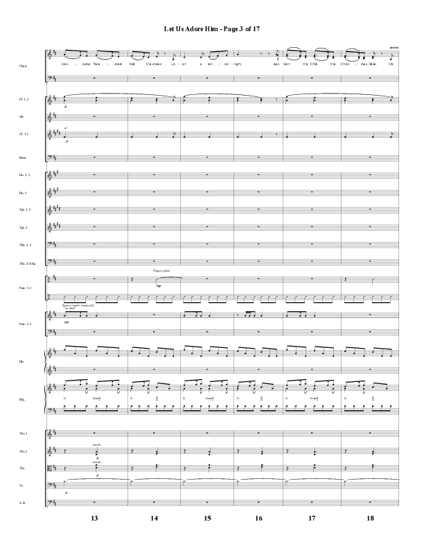 Let Us Adore Him (Gesu Bambino) (Choral Anthem SATB) Conductor's Score (Word Music Choral / Arr. David Hamilton)