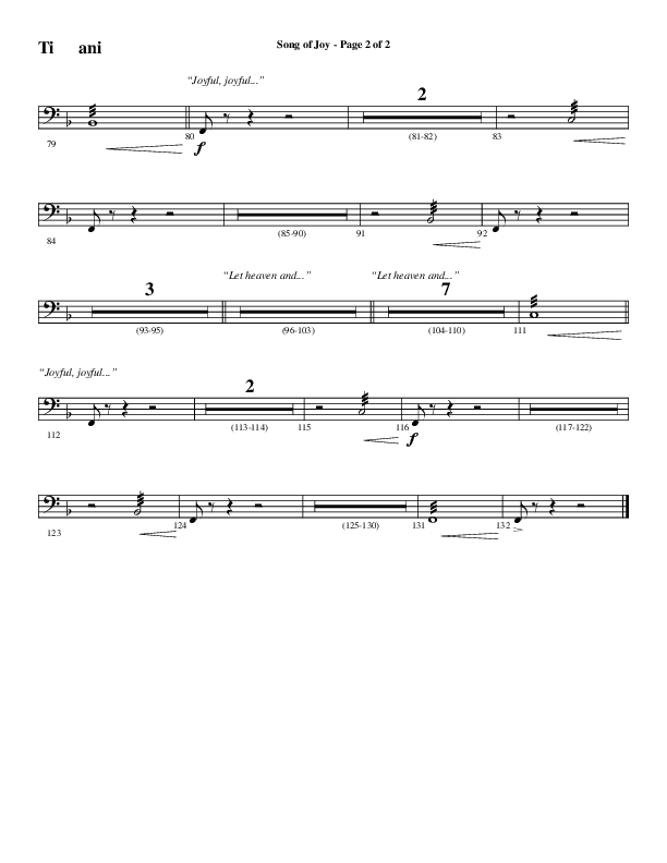 Song Of Joy with Hark The Herald Angels Sing (Choral Anthem SATB) Timpani (Word Music Choral / Arr. Marty Parks)