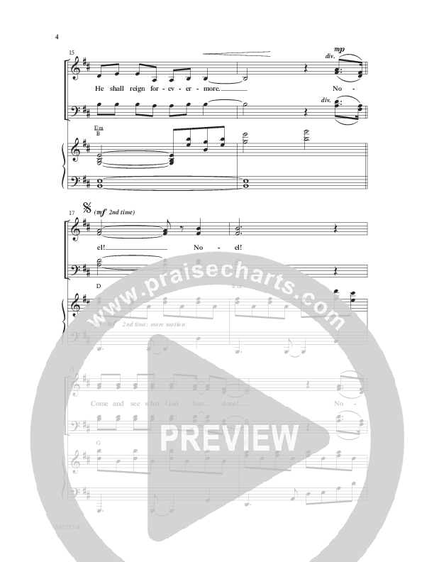 Noel (Choral Anthem SATB) Anthem (SATB/Piano) (Word Music Choral / Arr. Jay Rouse)