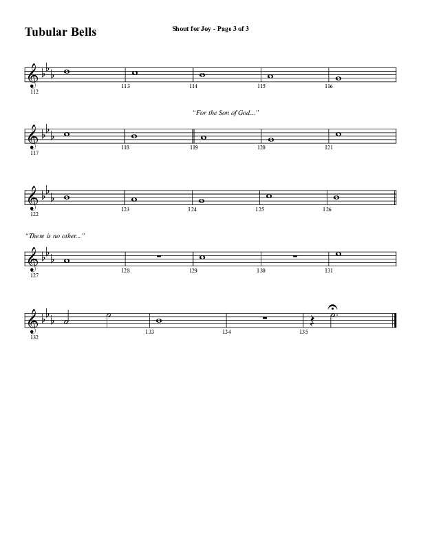 Shout For Joy (Choral Anthem SATB) Bells (Word Music Choral / Arr. Joshua Spacht)