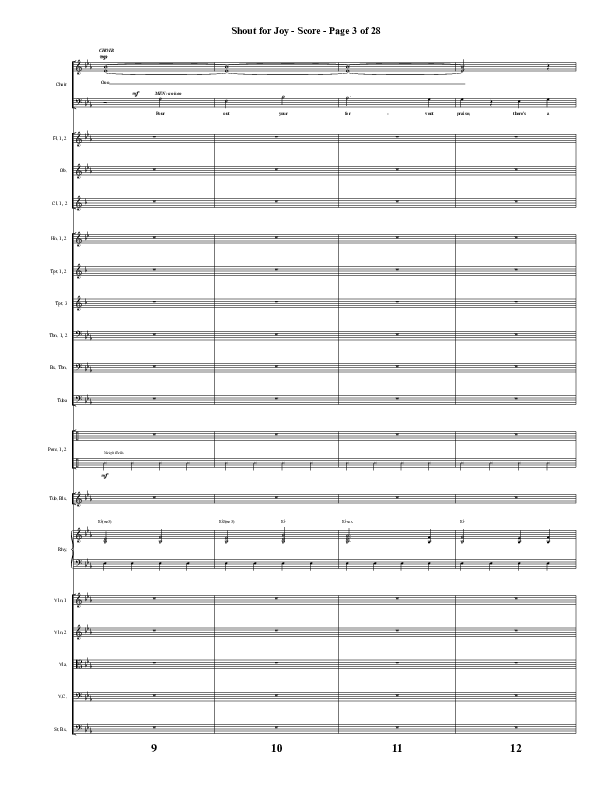 Shout For Joy (Choral Anthem SATB) Conductor's Score (Word Music Choral / Arr. Joshua Spacht)