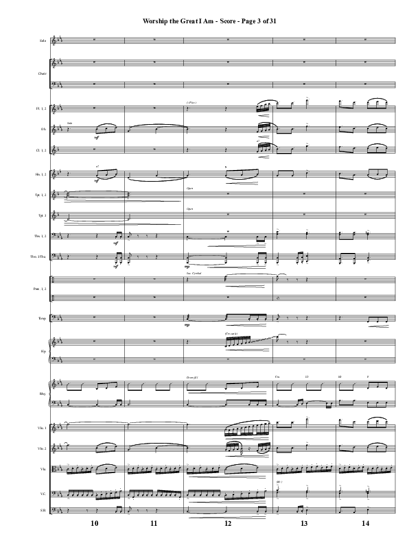 Worship The Great I Am (Choral Anthem SATB) Conductor's Score (Word Music Choral / Arr. David Wise / Arr. David Shipps)