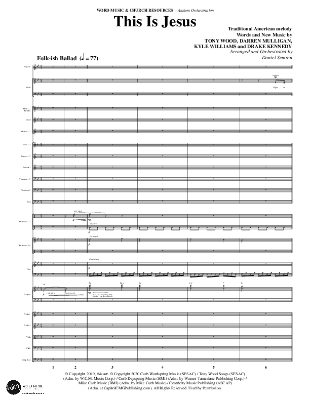 This Is Jesus (Choral Anthem SATB) Conductor's Score (Word Music Choral / Arr. Daniel Semsen)