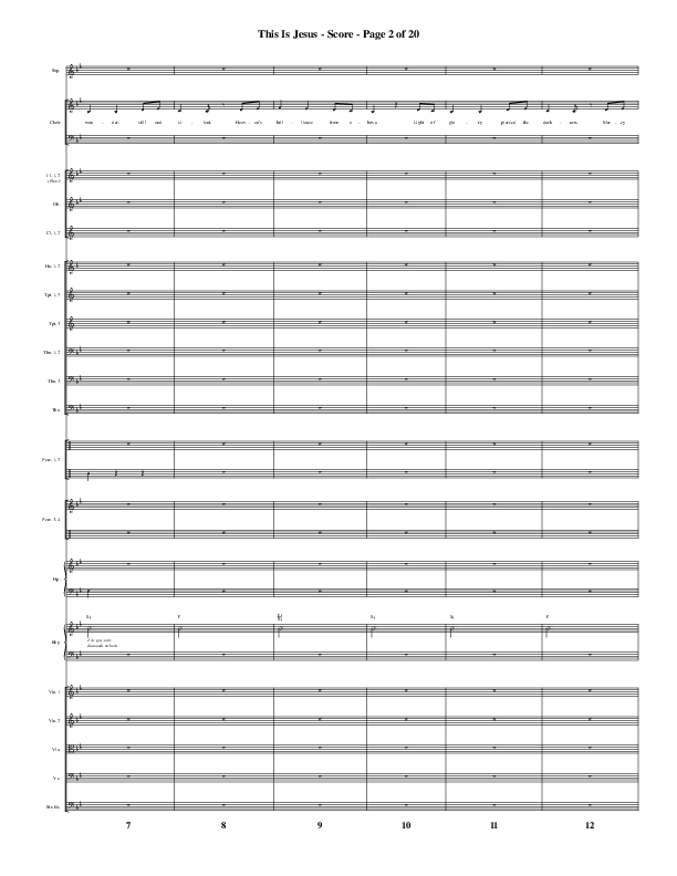 This Is Jesus (Choral Anthem SATB) Orchestration (Word Music Choral / Arr. Daniel Semsen)
