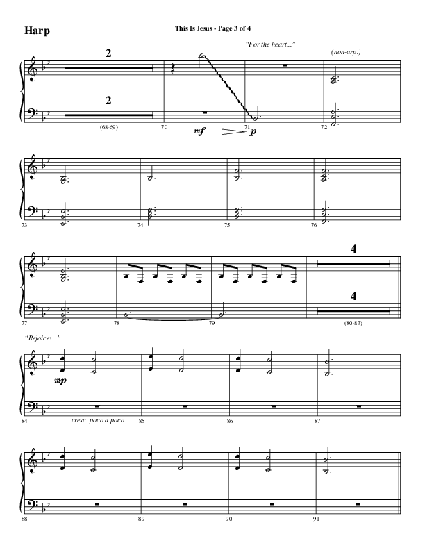 This Is Jesus (Choral Anthem SATB) Harp (Word Music Choral / Arr. Daniel Semsen)