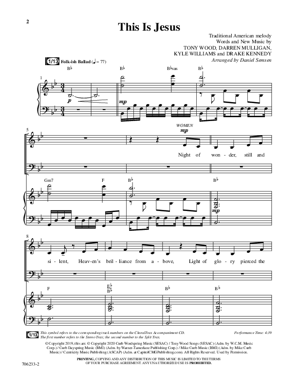 This Is Jesus (Choral Anthem SATB) Anthem (SATB/Piano) (Word Music Choral / Arr. Daniel Semsen)