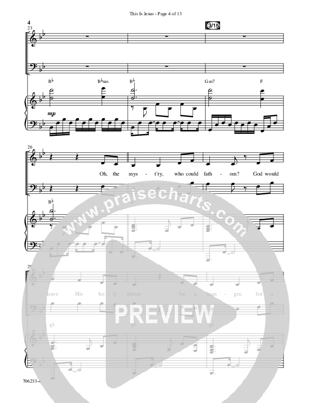 This Is Jesus (Choral Anthem SATB) Anthem (SATB/Piano) (Word Music Choral / Arr. Daniel Semsen)