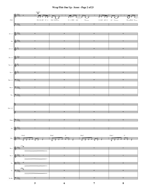 Wrap This One Up (Choral Anthem SATB) Orchestration (Word Music Choral / Arr. David Wise / Arr. David Shipps)